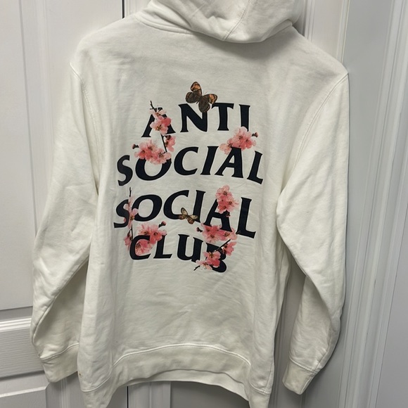 2 Anti Social Social Club black and white hoodie - Picture 9 of 9